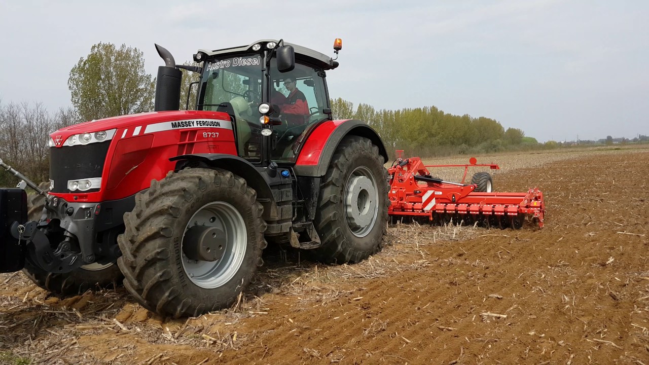 Massey ferguson 7614, 7618, 8737 tractor sound, tarlóhántó stb...