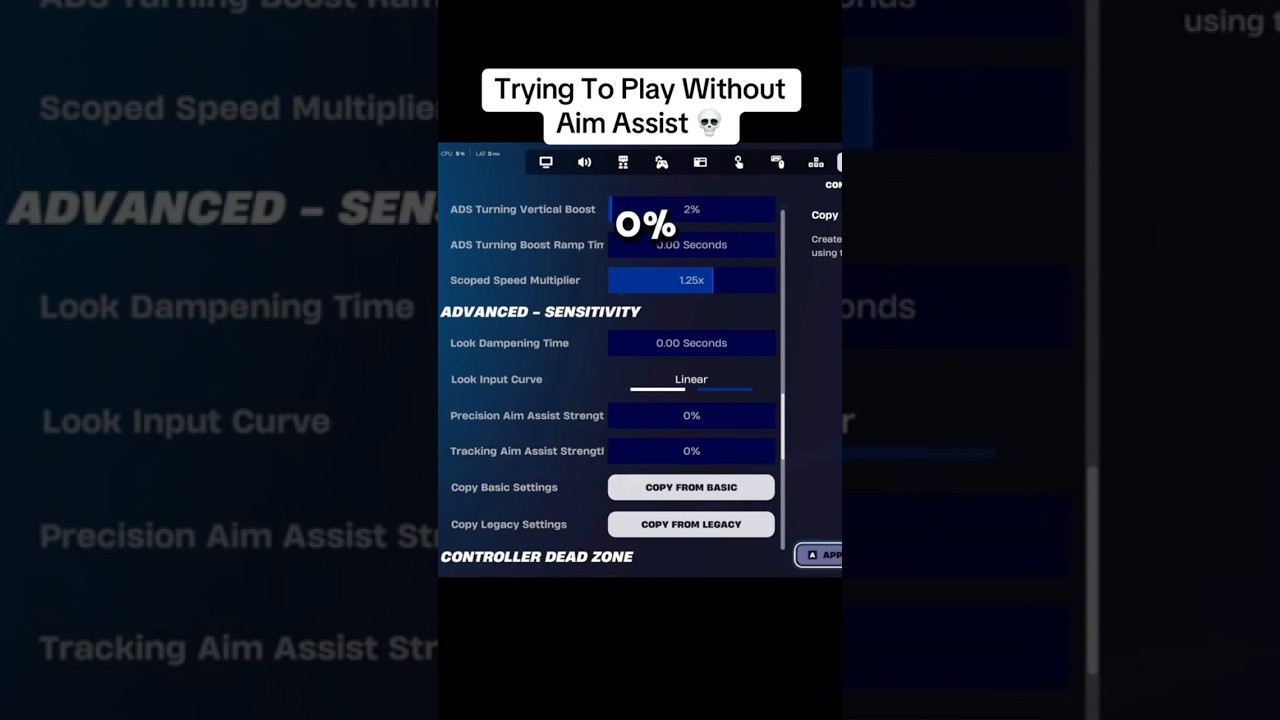 I tried playing without aim assist&hellip; 😂