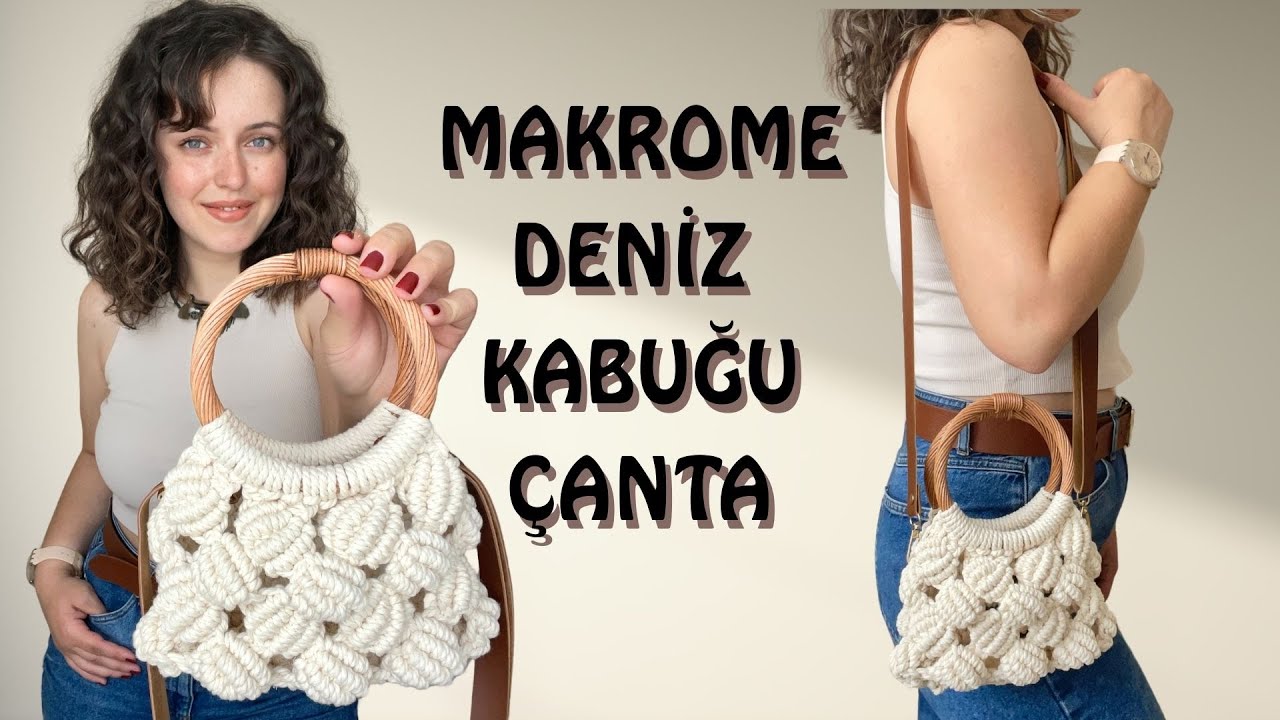 MAKROME DENİZ KABUĞU ÇANTA YAPIMI | MACRAME SHELL BAG TUTORIAL | DIY
