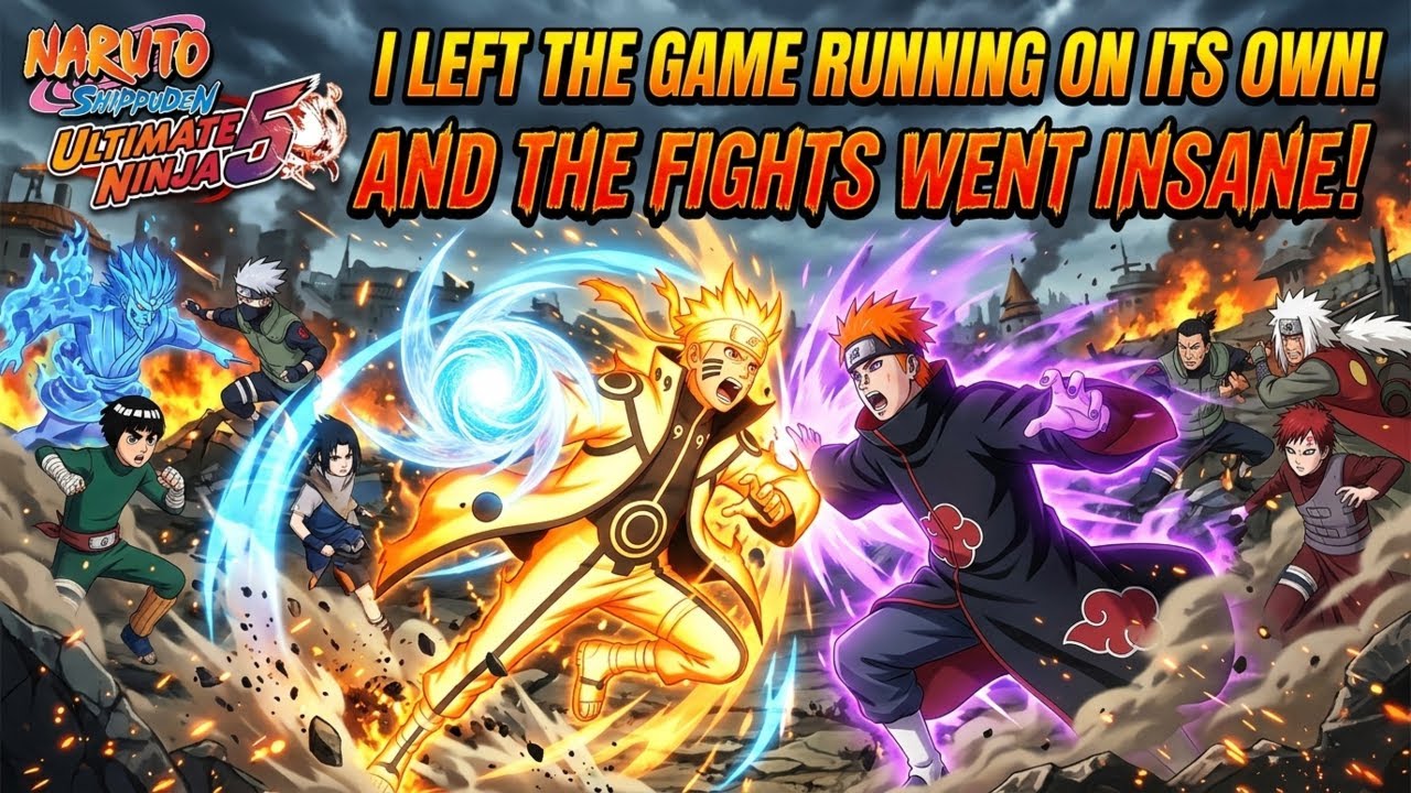 I left the game running on its own and the fights went insane!