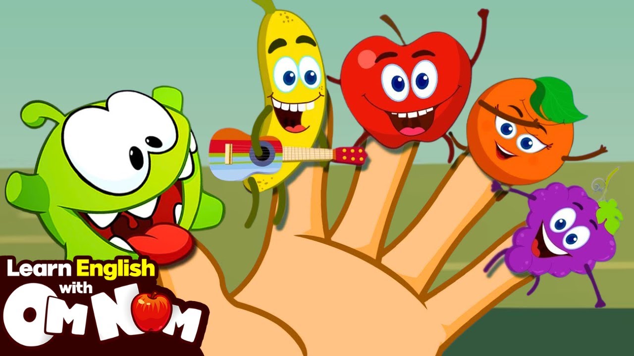 Colorful Fruits Finger Family + More Kids Songs | Learn With Om Nom
