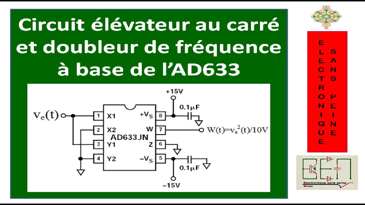 A 92 : Circuit doubleur de fréquence à circuit intégré AD633