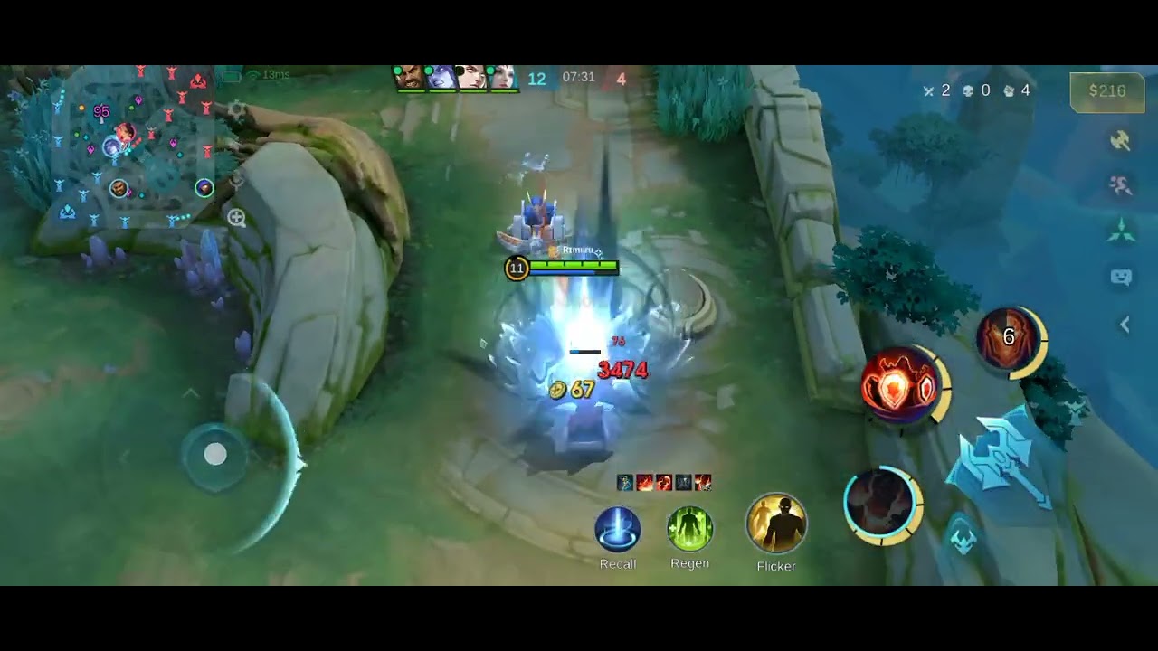 Aldous gameplay 11 min win trick one punch man 💪