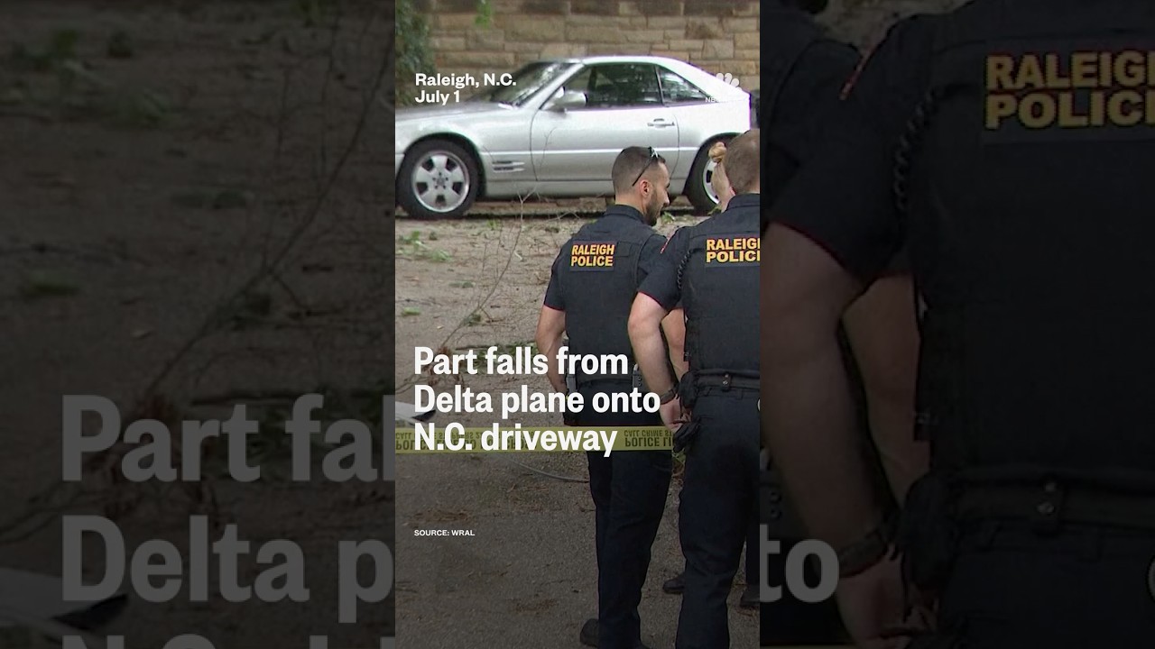 Part falls from Delta plane onto N.C. driveway