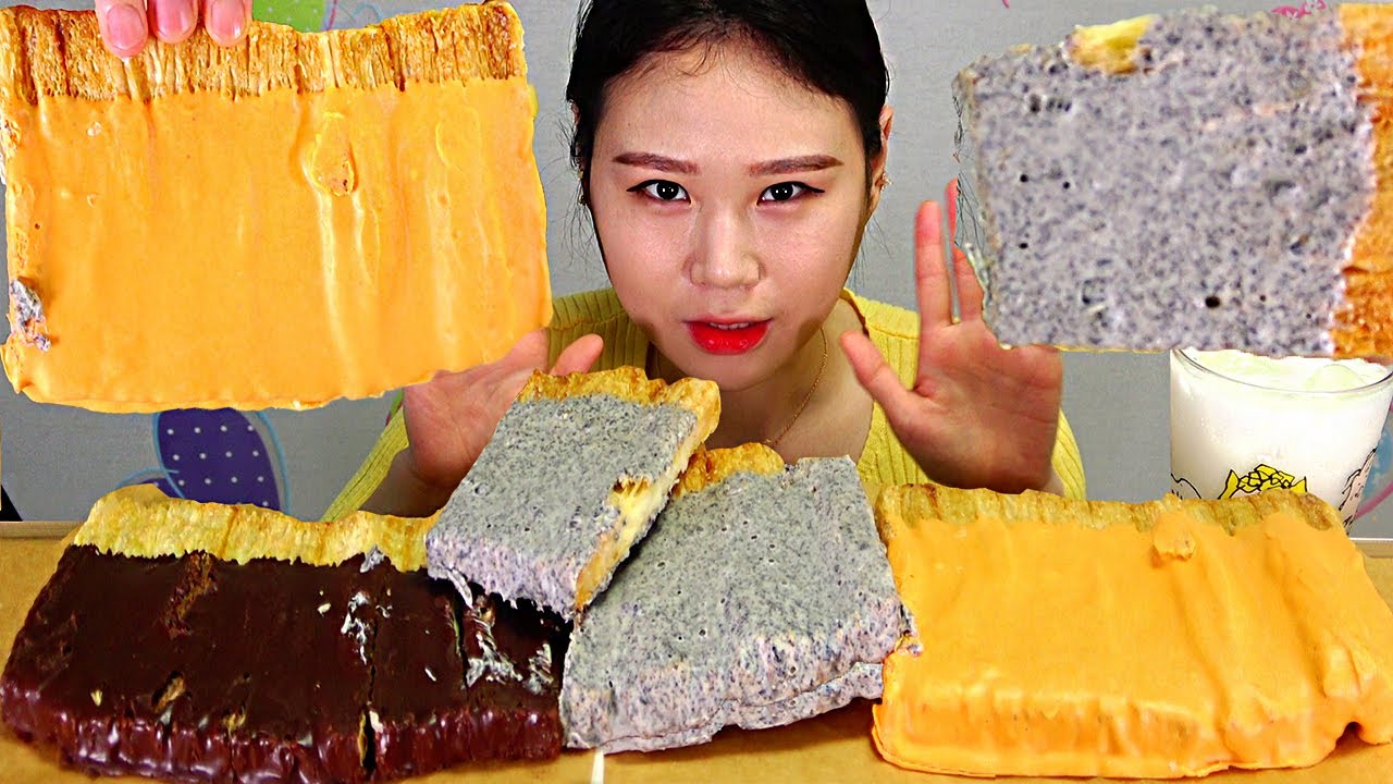 초코 치즈 쿠키앤크림 빨미까레  Chocolate ,Cookie & Cream, Cheese PALMIER CARRE 먹방