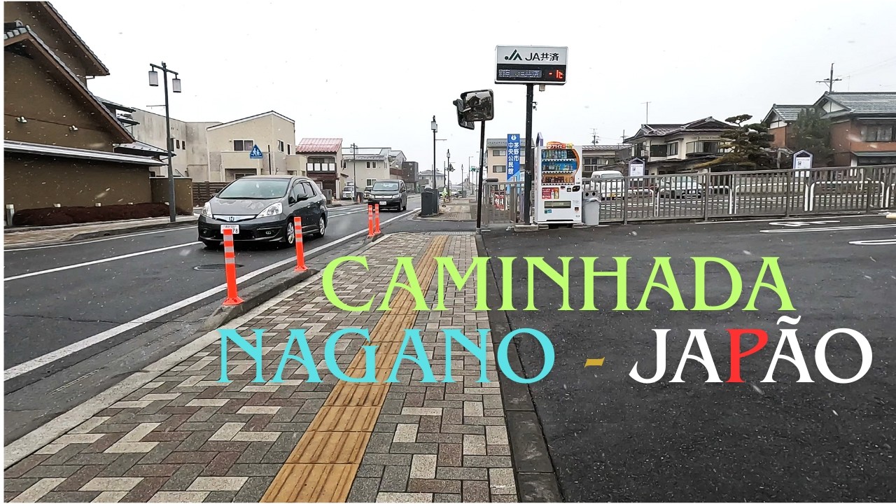 ⛄Walking - Caminhando por  Kamigawa no dia que estava nevando🌨 ⛄ Nagano Japão |#walkingtour #rain