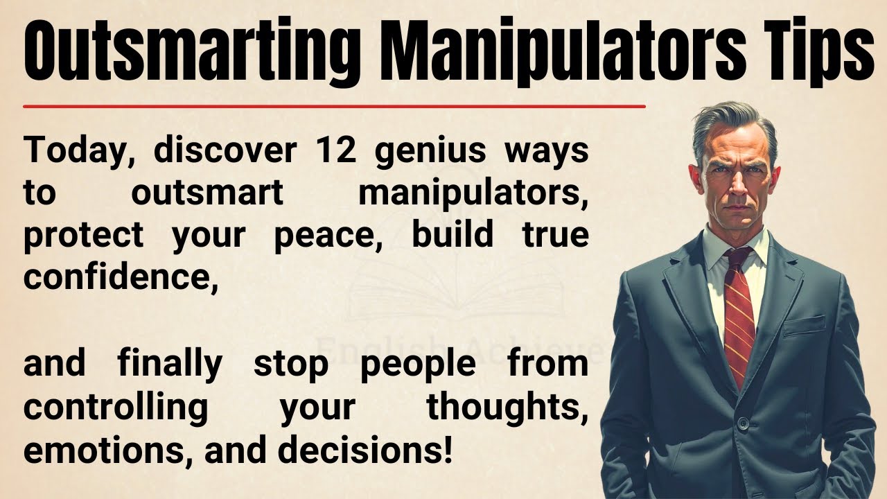 12 Genius Ways to Outsmart Manipulators 🔥|| Protect Your Peace & Stay Strong || Graded Reader ✅