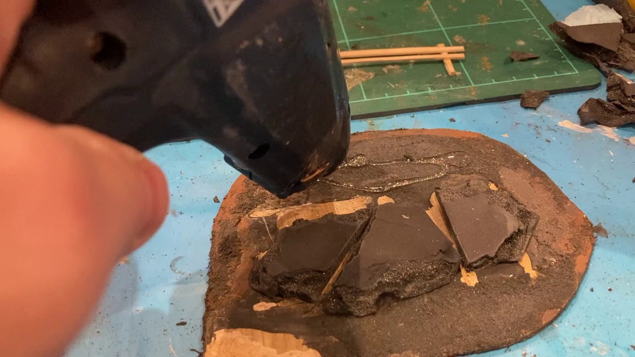 How to make small hill for wargaming