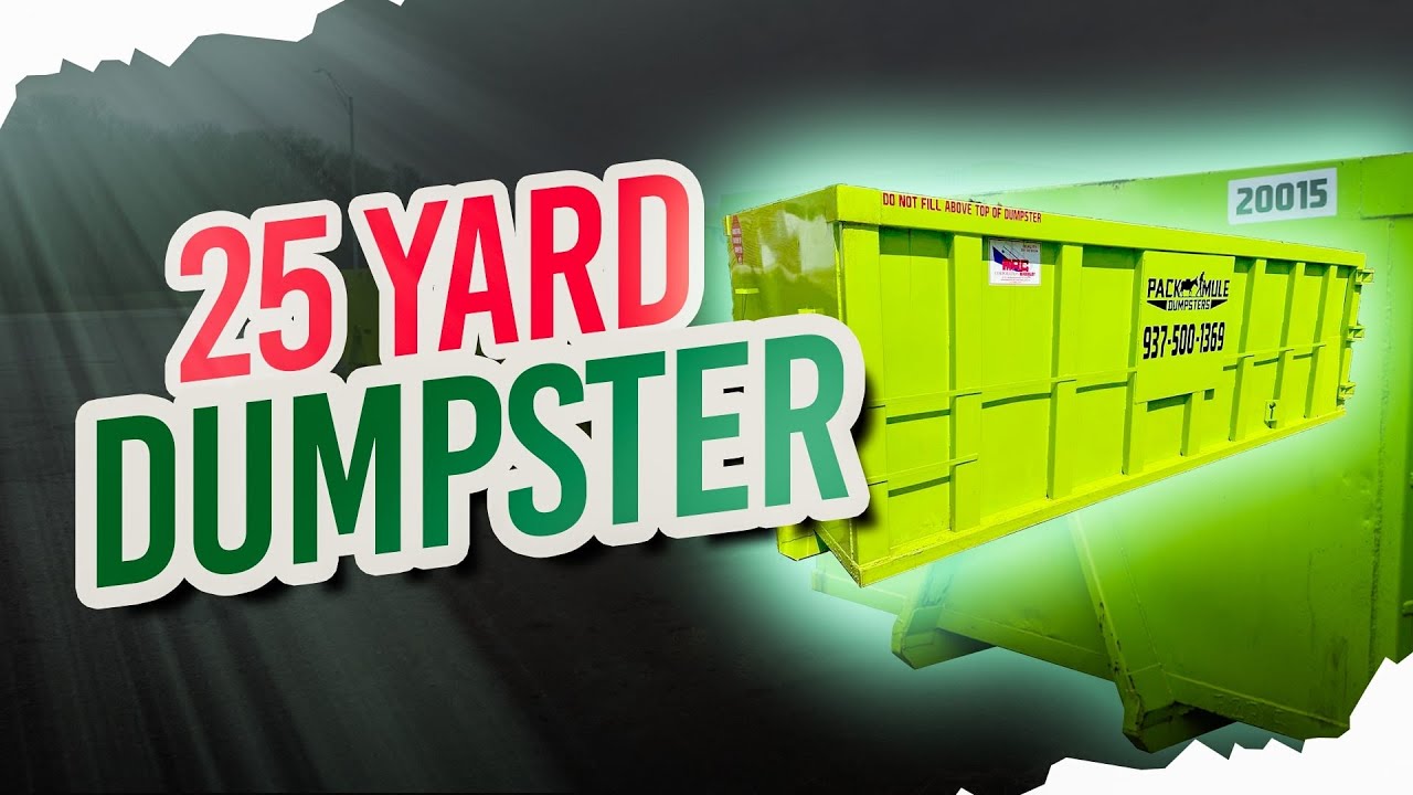Why Our 25 Yard Dumpsters Are Smarter, Bigger & Built for Driveways