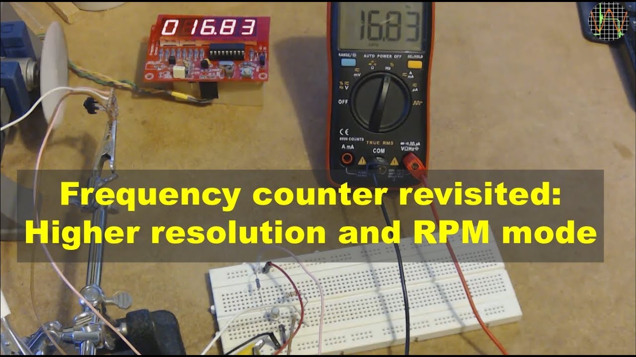 Frequency Counter Kit revisited: higher resolution and RPM mode