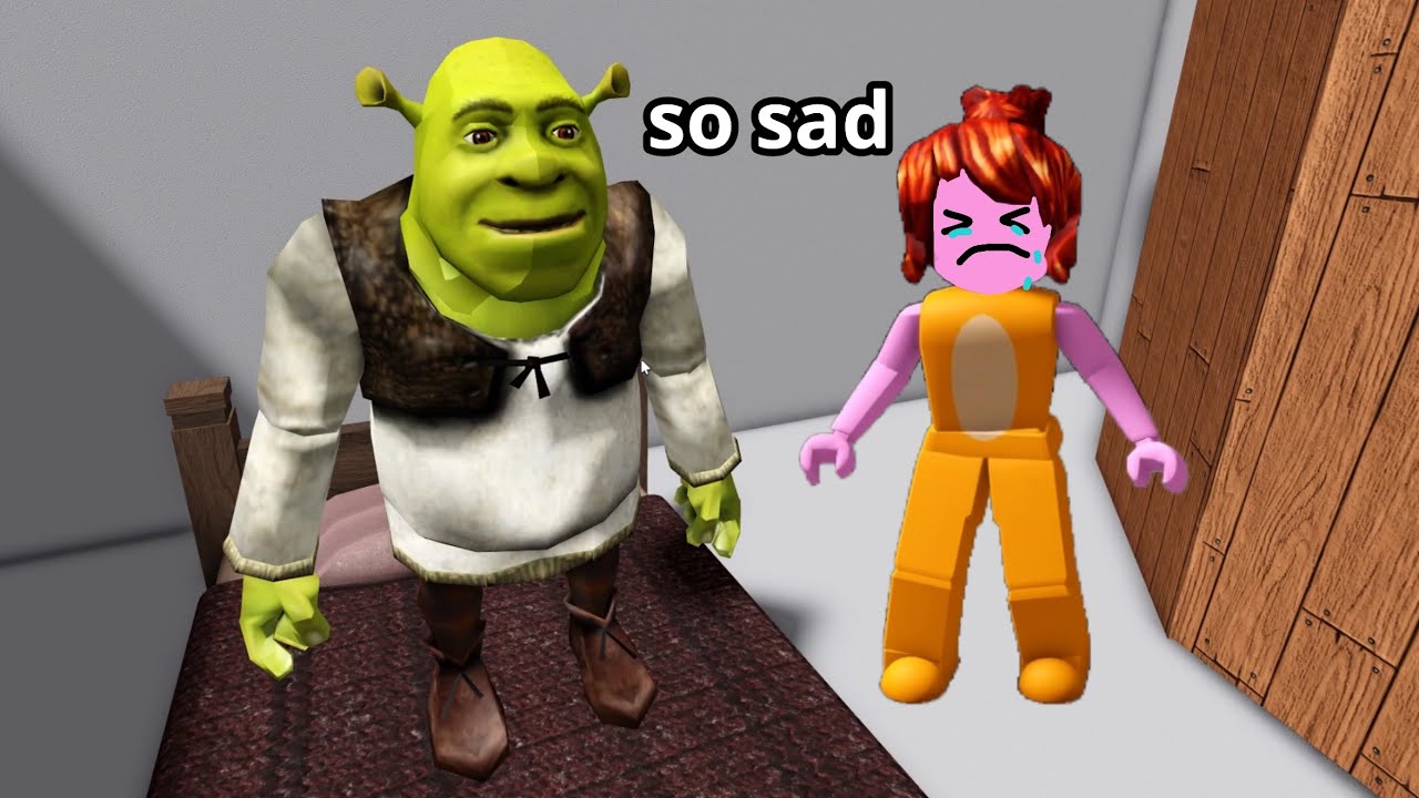 Roblox shrek sad story school bully cry…
