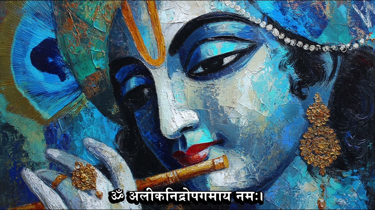 ॐ अलीकनिद्रोपगमाय नमः। | Shri Krishna Mantra | One Hour Deep Peace Chanting | Krishna Ji