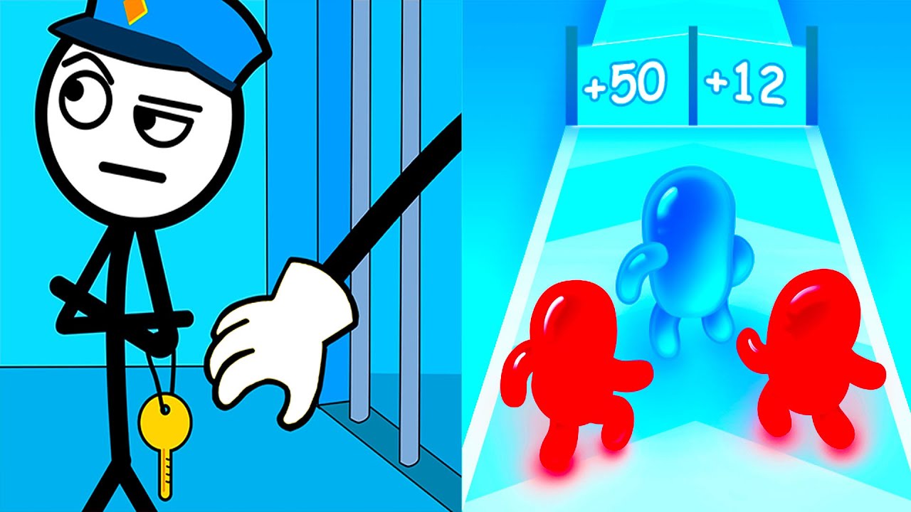 Thief Puzzle vs Join Blob Clash 3D ⭐🔴👽⭐️ Hard Levels Challenge Walkthrough Gameplay Ep95