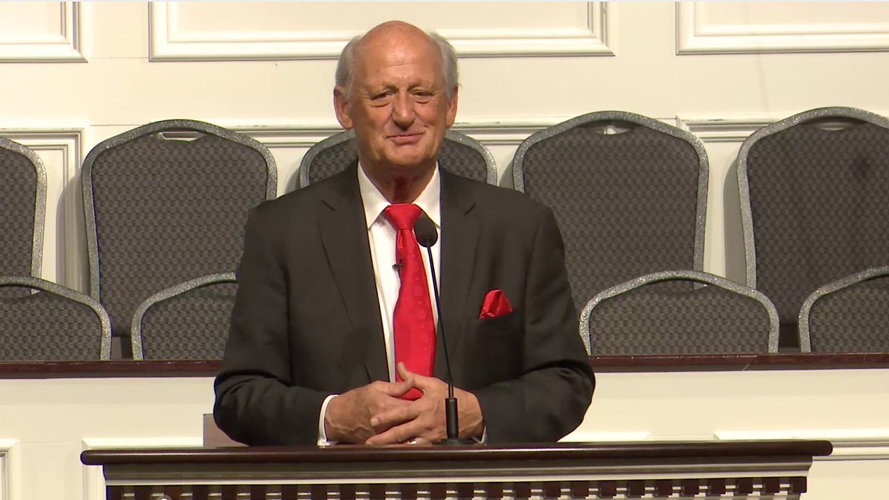 Dr. Jack Trieber preaching 