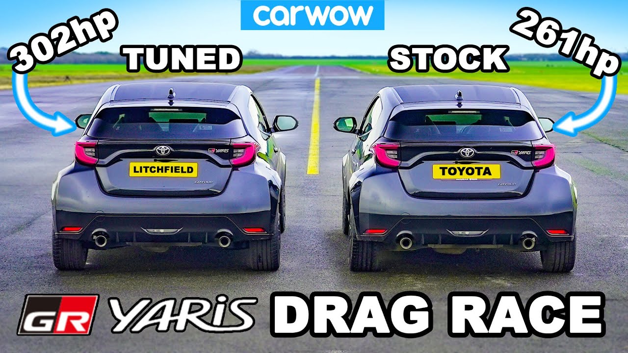 Toyota GR Yaris vs Litchfield GR Yaris: DRAG RACE *results of a &pound;640 tune*