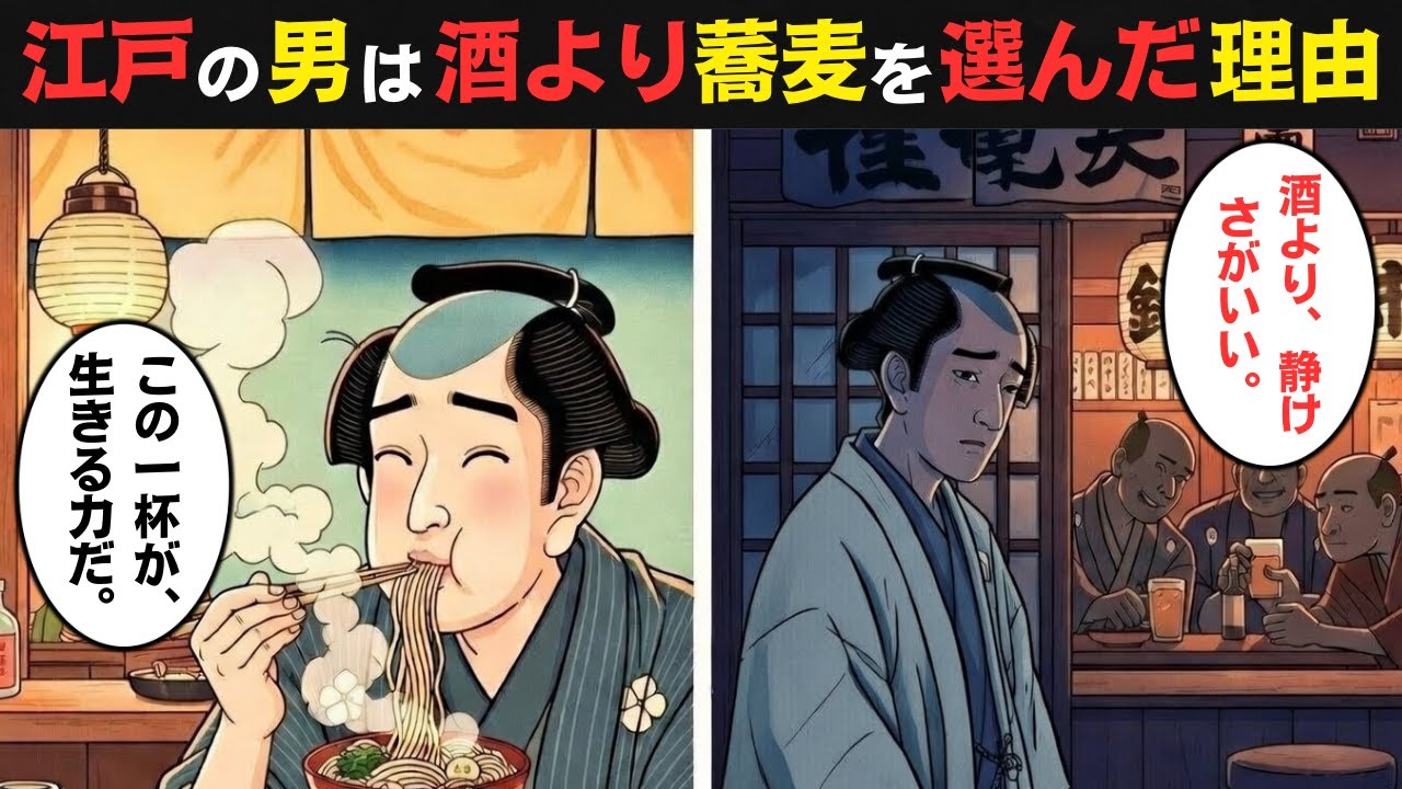 なぜ江戸の男たちは、酒ではなく一杯の蕎麦を選んだのか？静かな夜に生まれた誇りと絆の物語【江戸時代の庶民】【江戸裏話】