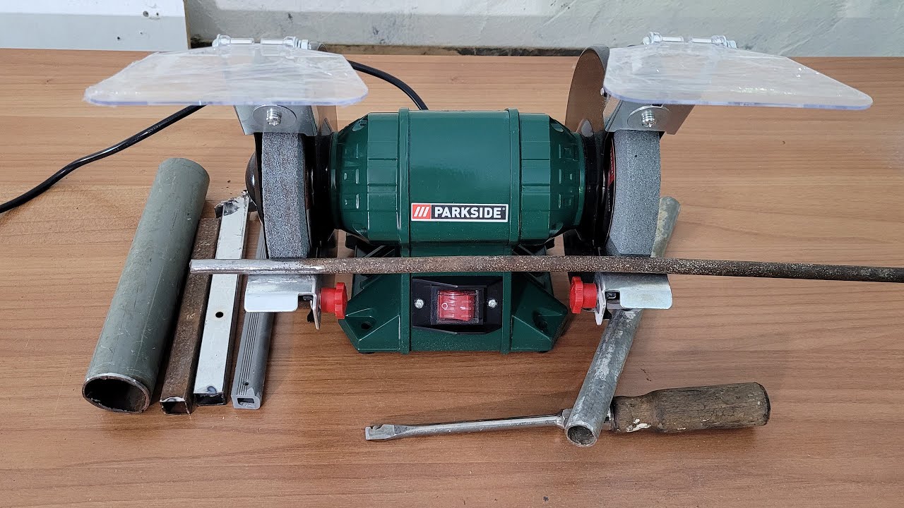 Parkside Double Bench Grinder PDOS 200 C2 TESTING