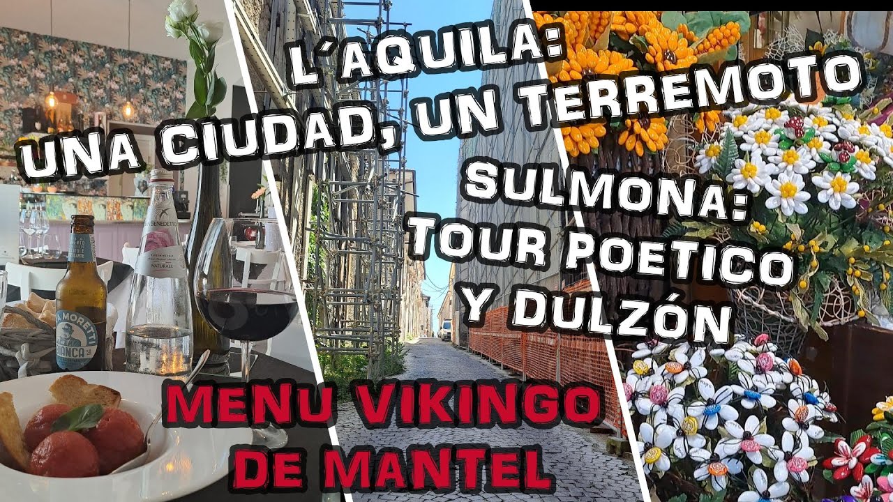 ABRUZZO EN MOTO(5): QUE VER EN L´AQUILA. COMIDA ITALIANA. SULMONA:TOUR Y SUS TÍPICOS CONFETTI