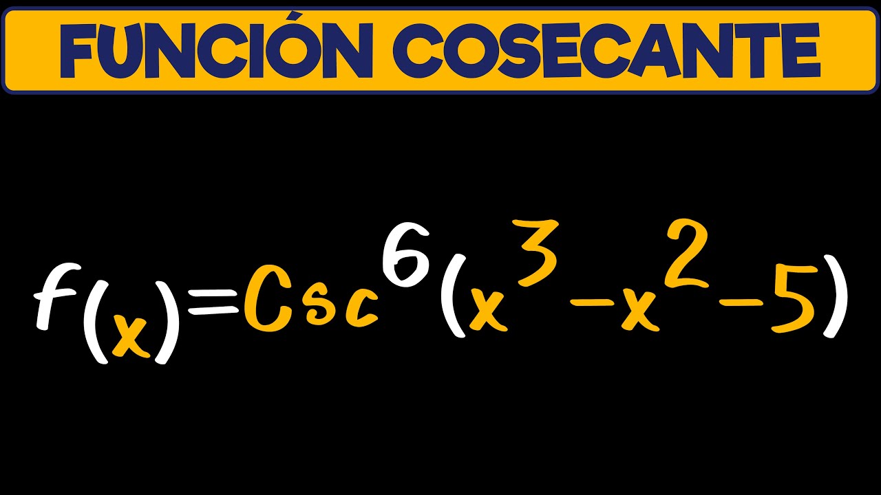 Derivada de la COSECANTE | Ejemplo 2 | Reglas de Derivación