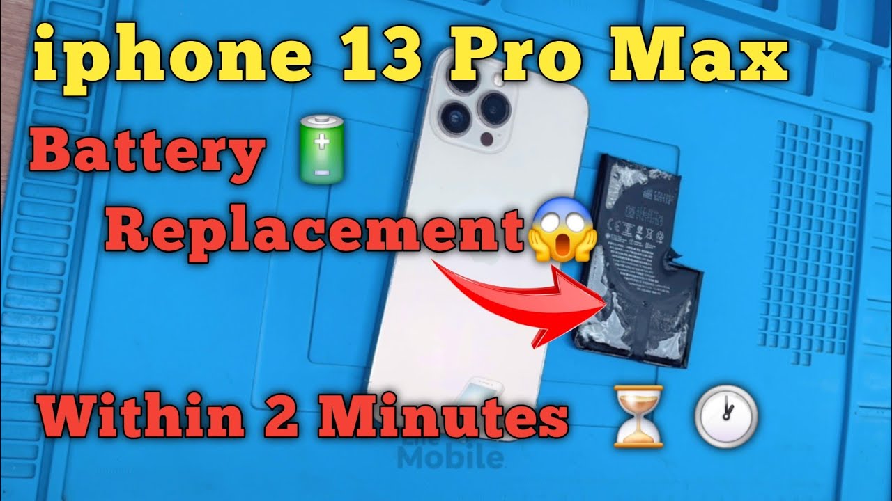 Iphone 13 pro max battery 🔋 Replacement 😱 within 2 minutes  ⏳️ without message 