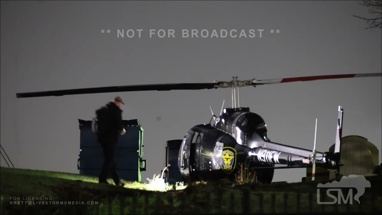 03-07-2026 Fort Worth, TX  - Fort Worth Police helicopter crashes shortly after take off
