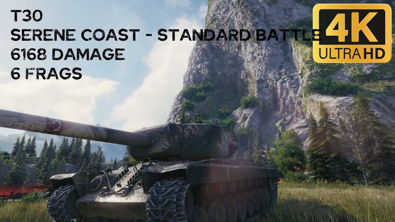 T30 6,2k damage 6 frags on Serene Coast - World of Tanks