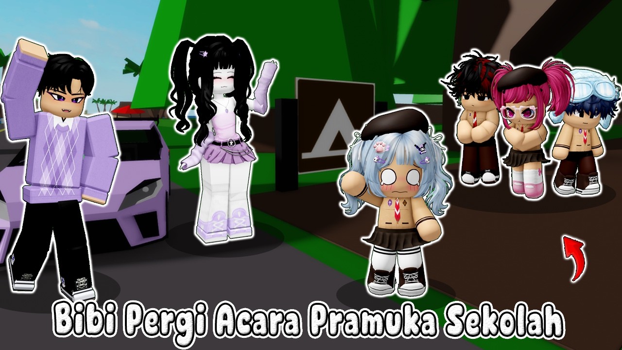 BIBI PERGI CAMPING DI ACARA PRAMUKA SEKOLAH || BROOKHEAVEN🏡ROBLOX INDONESIA