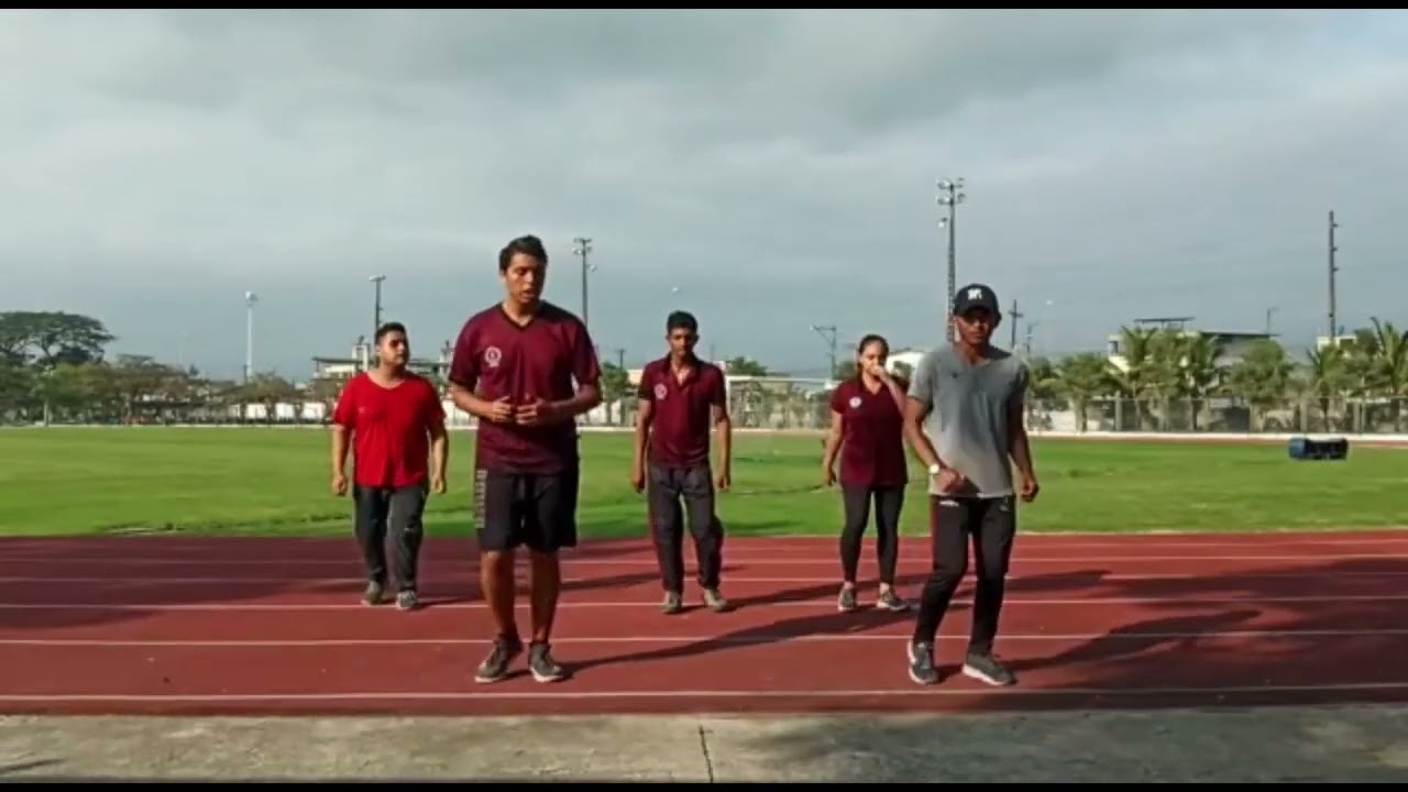 Coreografía con los pasos básicos de la gimnasia rítmica #Unemi