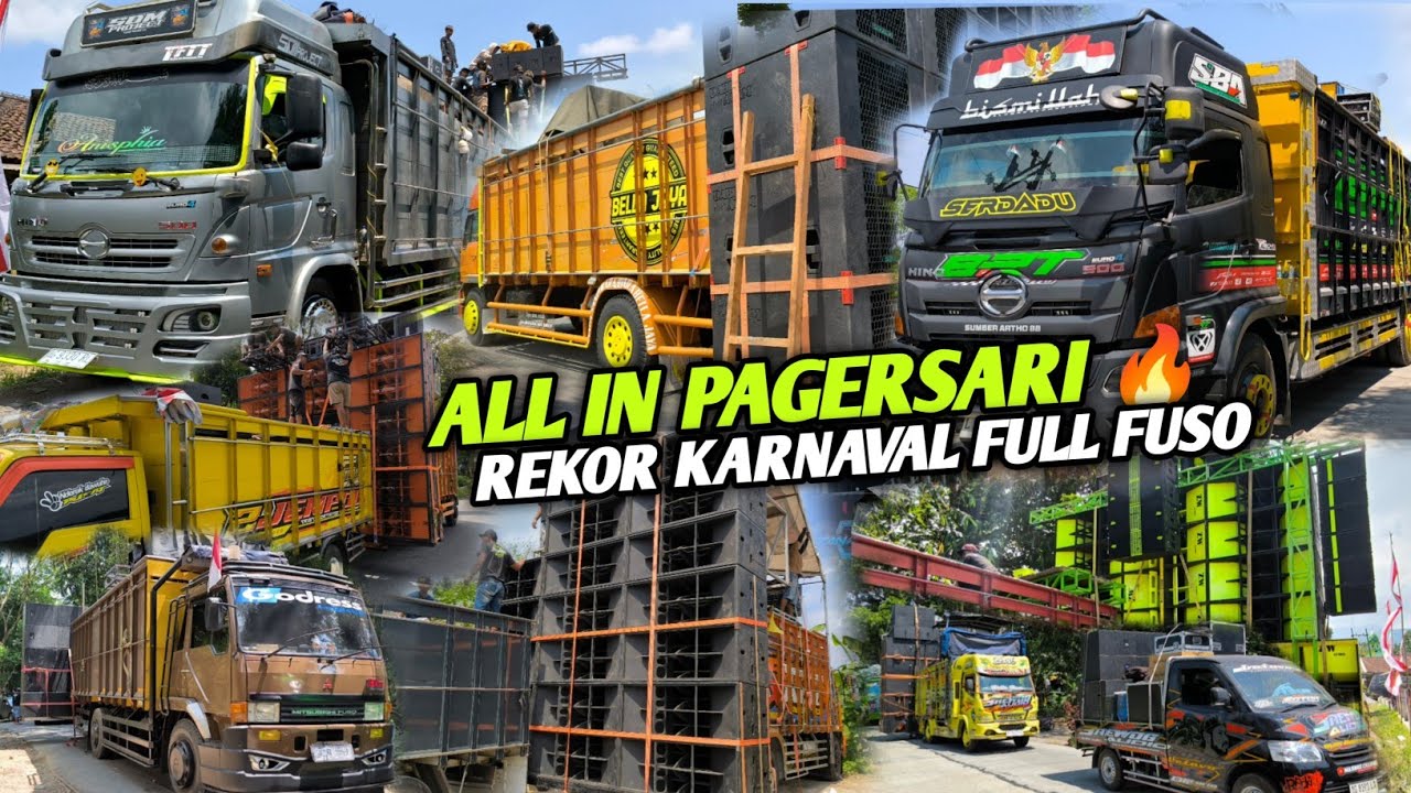 SANGAR ALL IN PAGERSARI🔥Rekor Karnaval Full Fuso dg Subwoofer terbanyak 2024,,SINAR MUSIC Ulo Weling