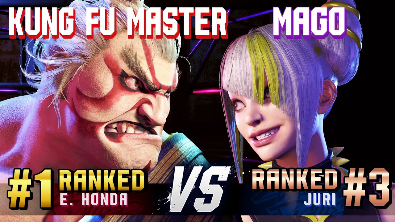 SF6 ▰ KUNG FU MASTER (#1 Ranked E.Honda) vs MAGO (#3 Ranked Juri) ▰ High Level Gameplay