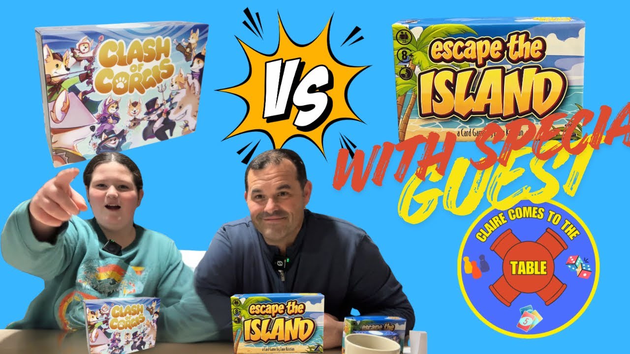 Clash of Corgis VS Escape the Island: Which card game will emerge victoriously? 