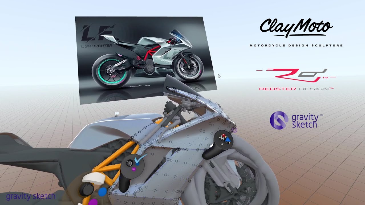 Designing the Lightfighter electric motorcycle in VR with Gravity Sketch (Part 1)
