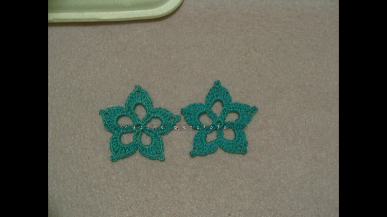 Orecchini stella uncinetto tutorial italiano