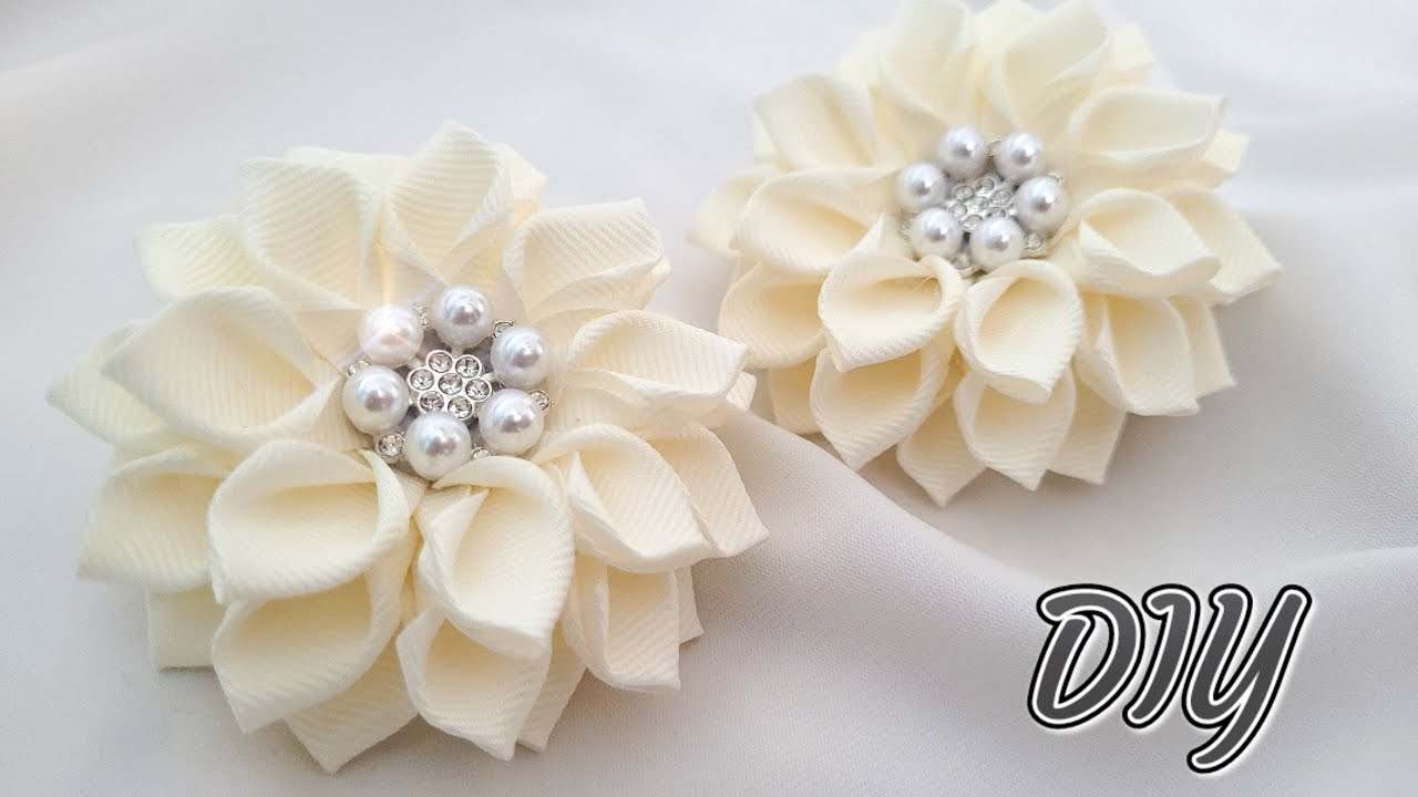 Прекрасные ГЕОРГИНЫ в школу 💫💫💫 DIY Hair Bows