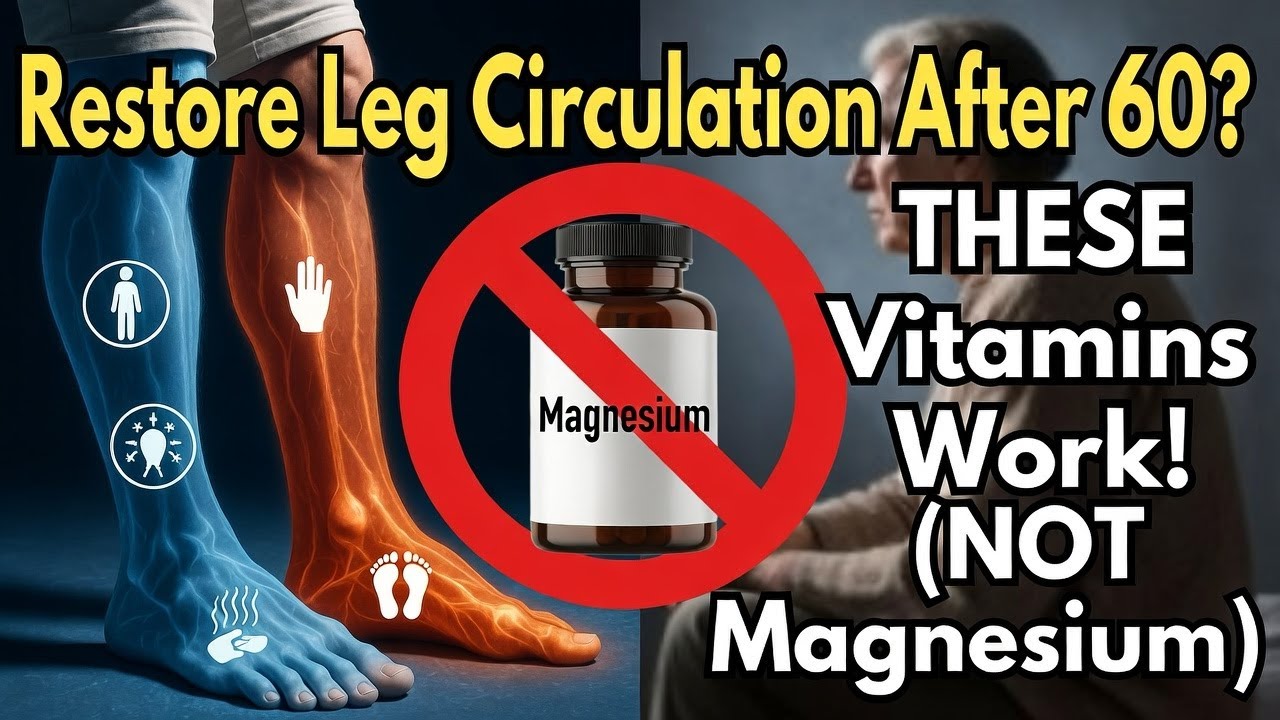 Restore Leg Circulation After 60? THESE Vitamins Work! (NOT Magnesium)