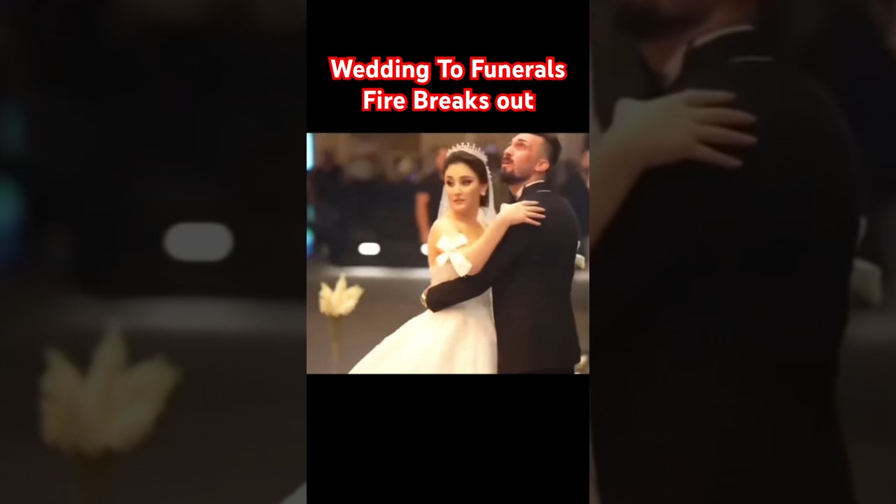 FIRE at WEDDING turn into FUNERALS In IRAQ #wedding #iraq #fire
