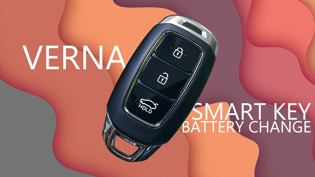 Hyundai Verna 2020 Smart Key FOB Battery Change