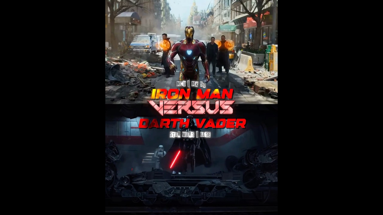 Iron Man (Marvel) vs Darth Vader (Star Wars) | Collab with @Crocwalee_edits