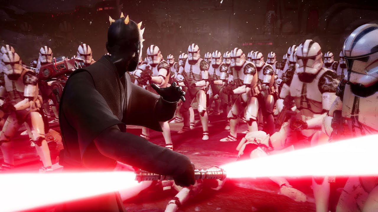 Darth Maul vs 100 Clones | Modded Fallen Order