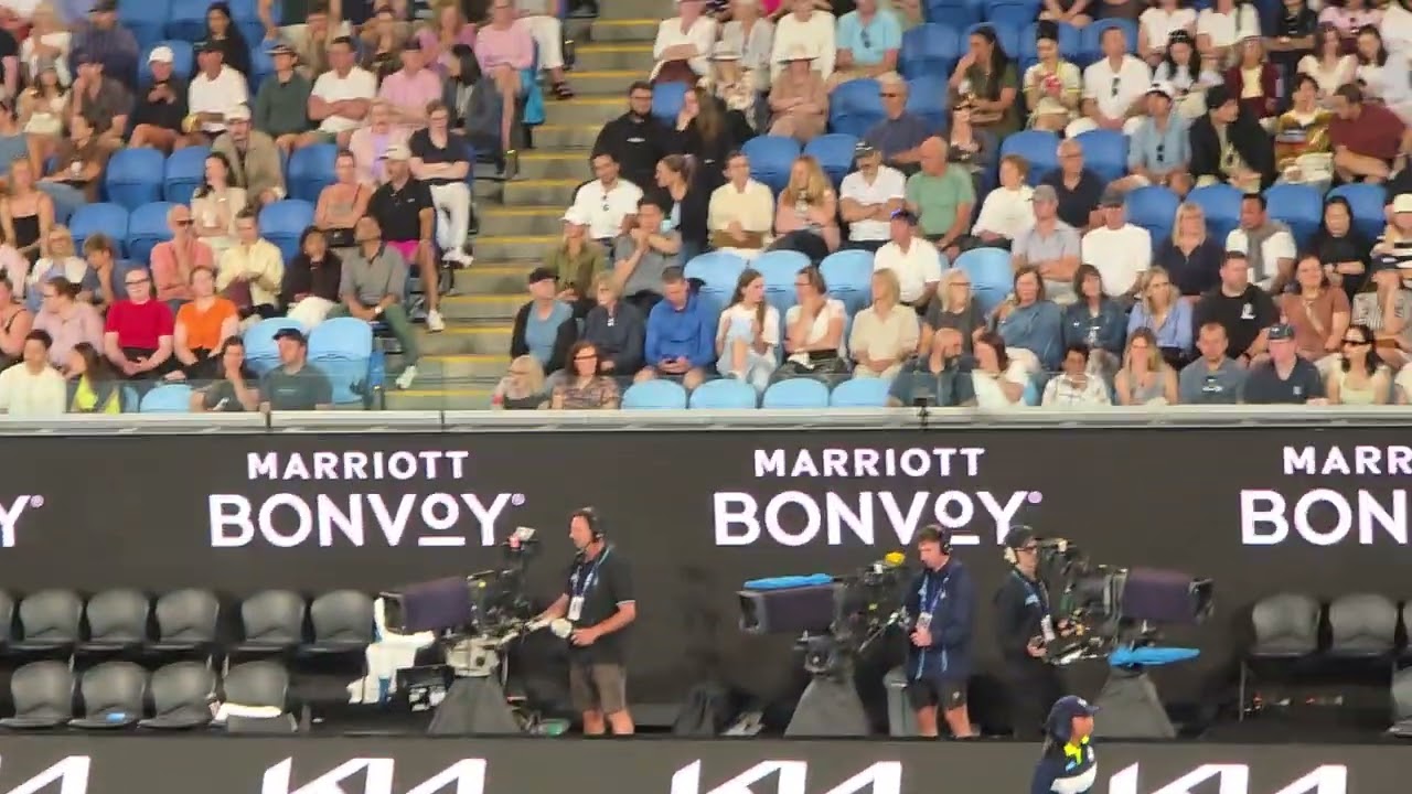 Australia opening tennis playing. 21 January 2026 