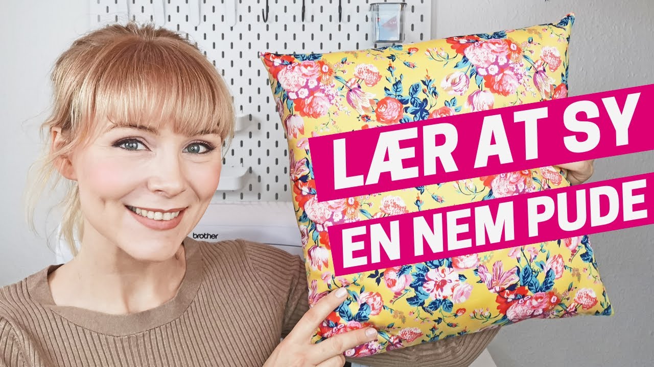 🛏Lær At Sy En Nem Pude Med Konvolutlukning | Libertystof | Trin For Trin |