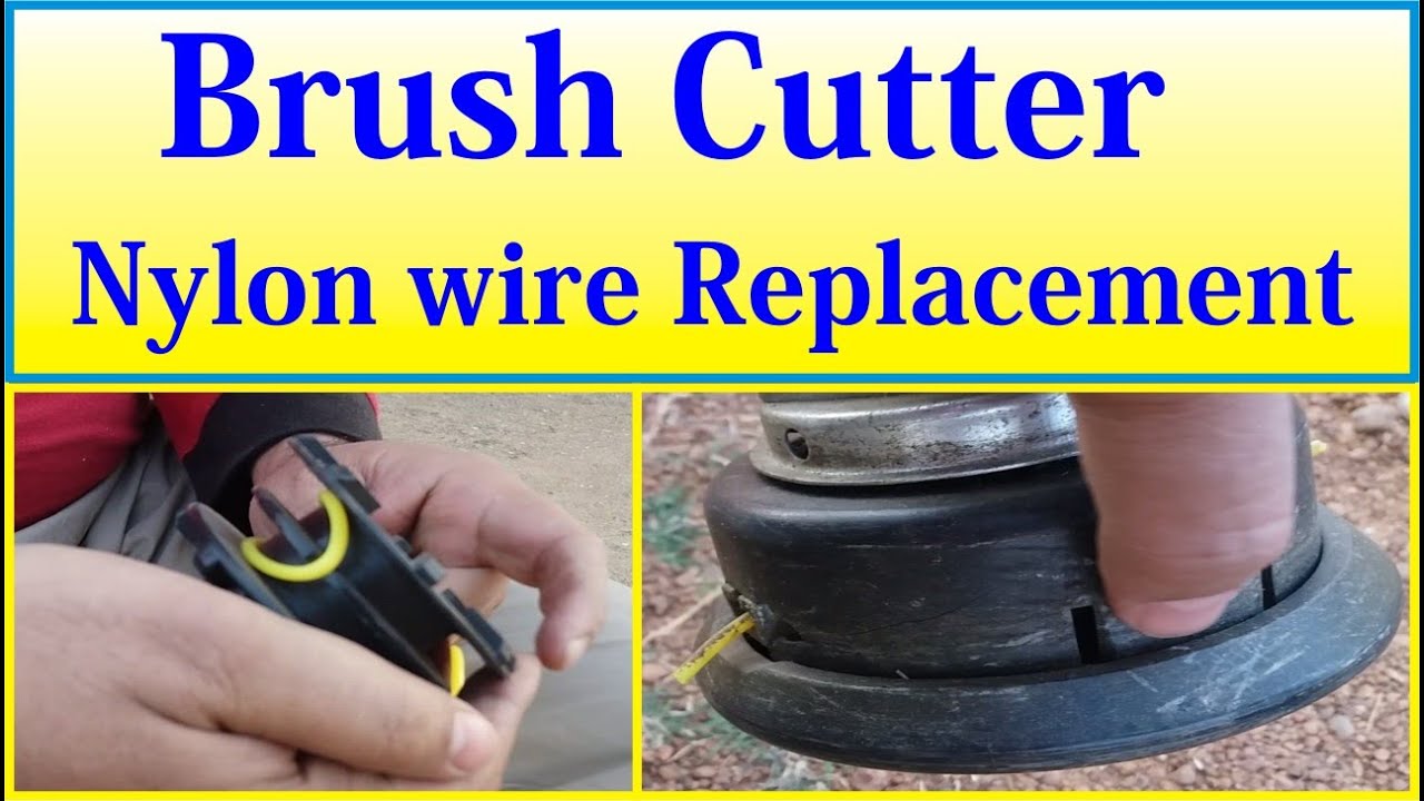 How to replace trimmer nylon string l Brush cutter nylon wire replacement l Trimmer wire replacement