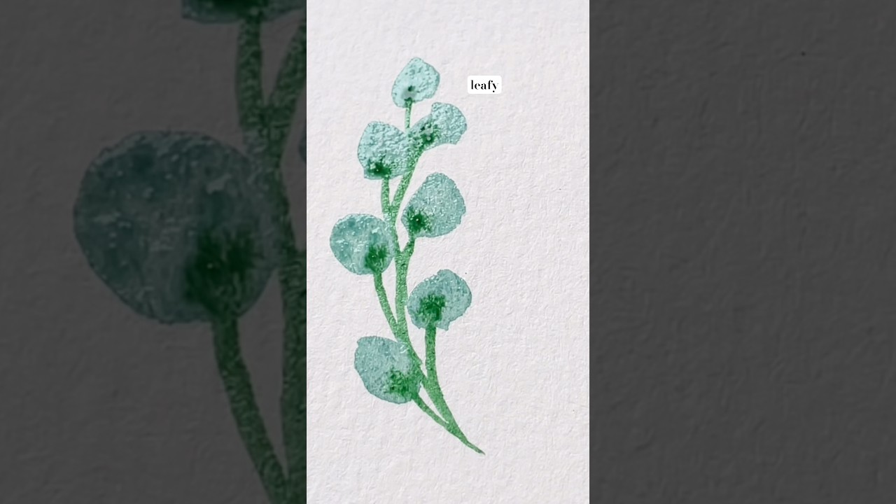 🌿This one change makes all the difference when painting watercolor leaves 🌿 #watercolor #arttips