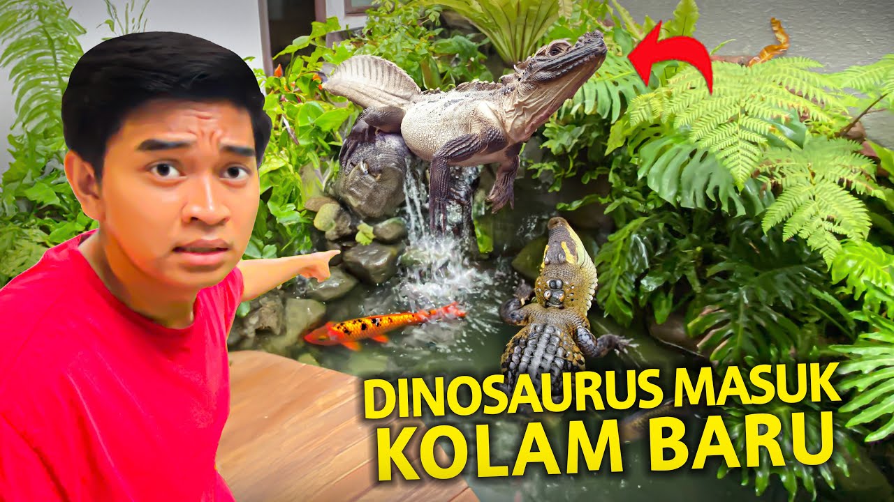 DINOSAURUS PURBA MASUK KOLAM BARU! SEMUA DI ACAK-ACAK!