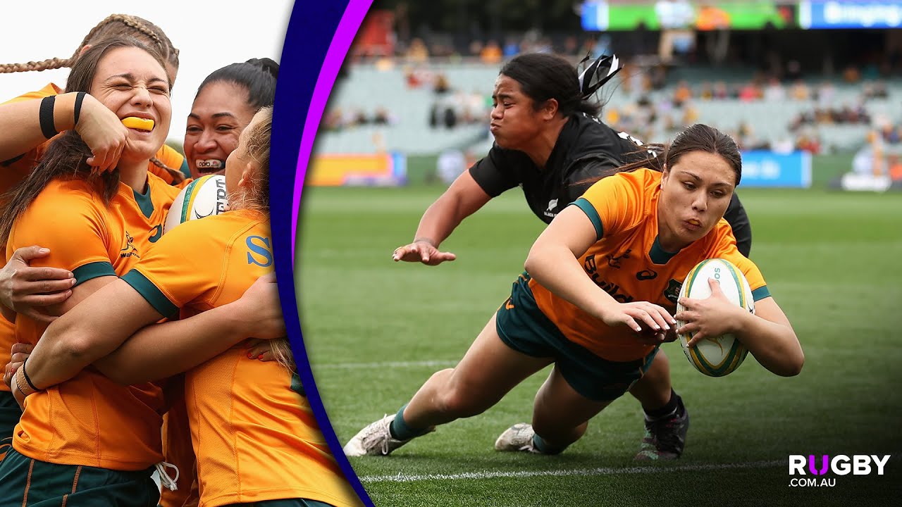 Bienne Terita scores a double in her Wallaroos debut