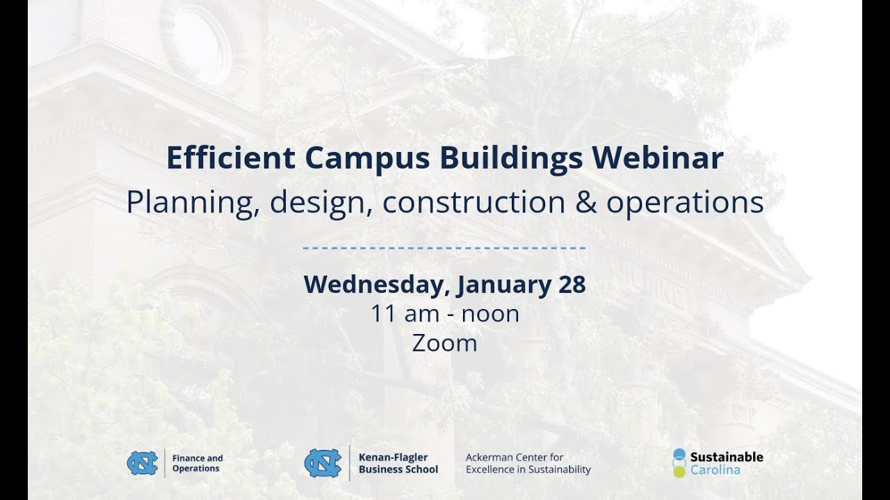 Efficient Campus Buildings Webinar