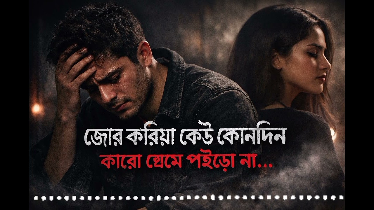 জোর করিয়া কেউ কোনদিন কারো প্রেমে পইড়ো না | Ultra Sad Dark Live Song | Broken Love 🖤