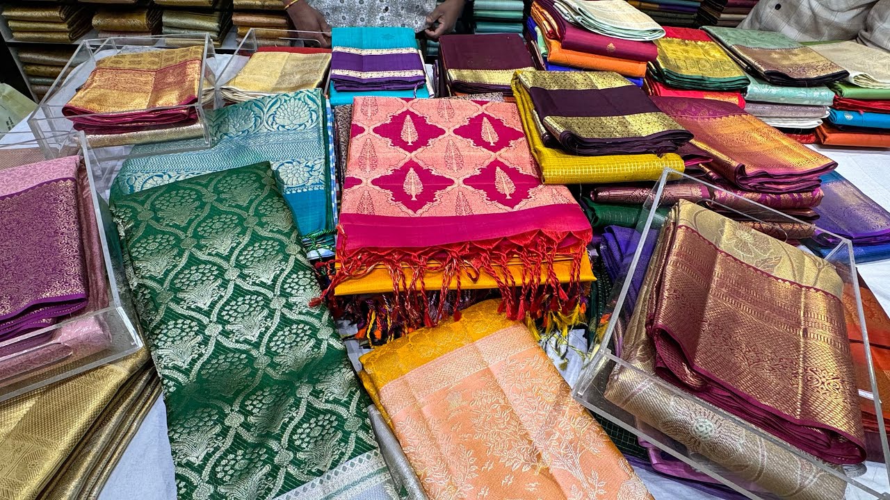 Bangalore Wholesale Direct From Weavers Pure Handloom Silk Sarees Collection|Online Shopping Single 