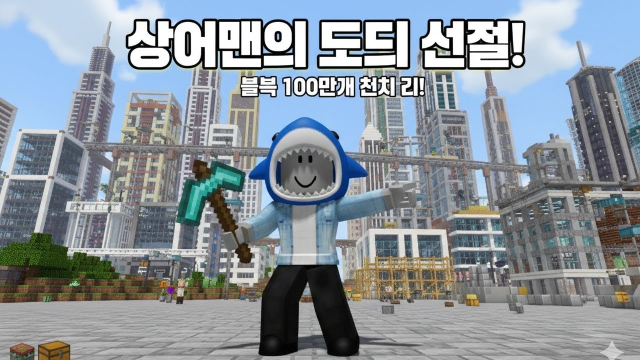 마인크래프트 도시 리뷰(썸내일 착각 주의)