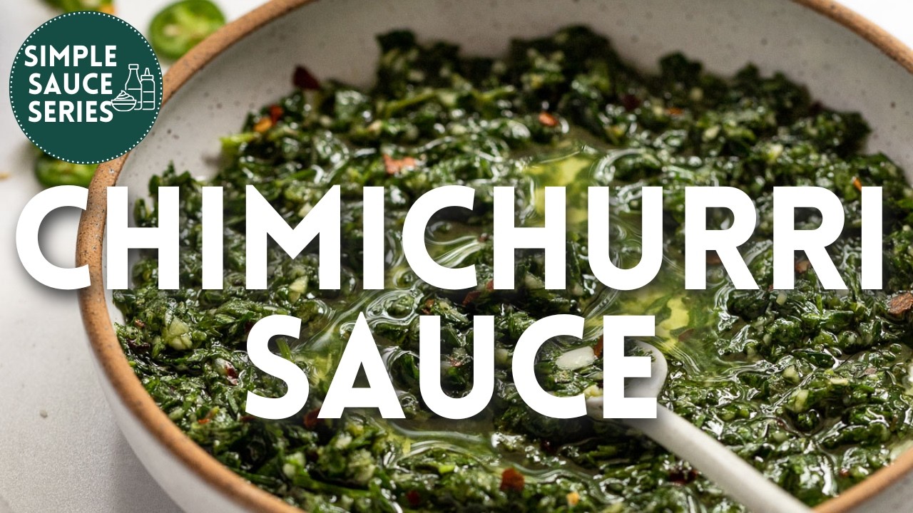 EASY Parsley Chimichurri Sauce